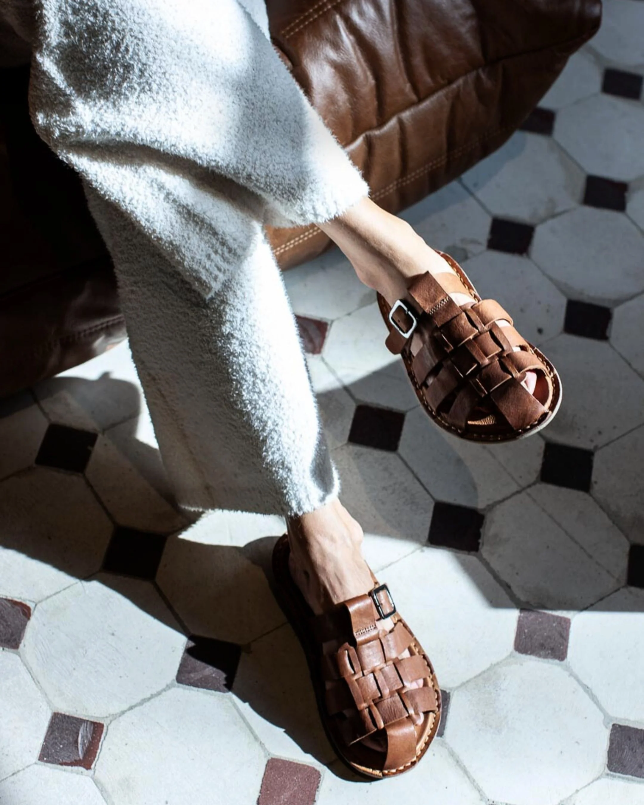 AMALFI Leather Cognac Brown - Image 11