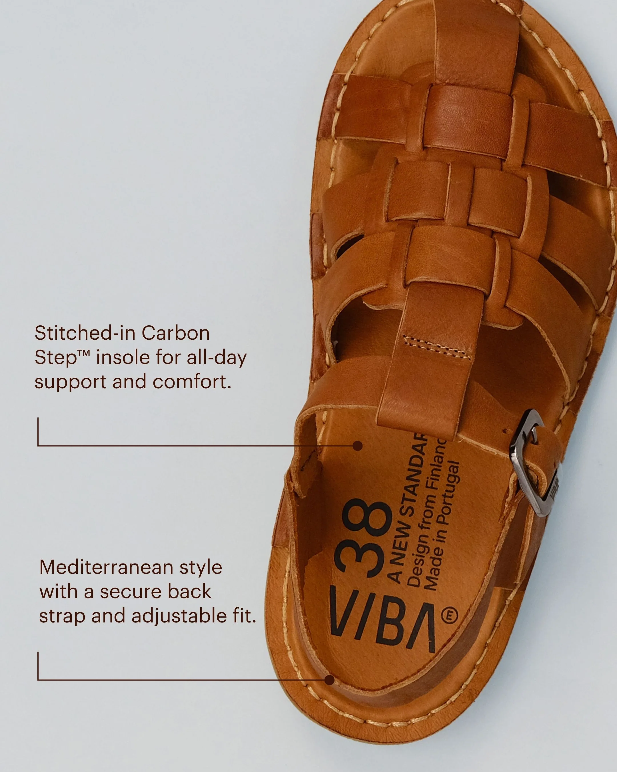 CAPRI Leather Cognac Brown - Image 5