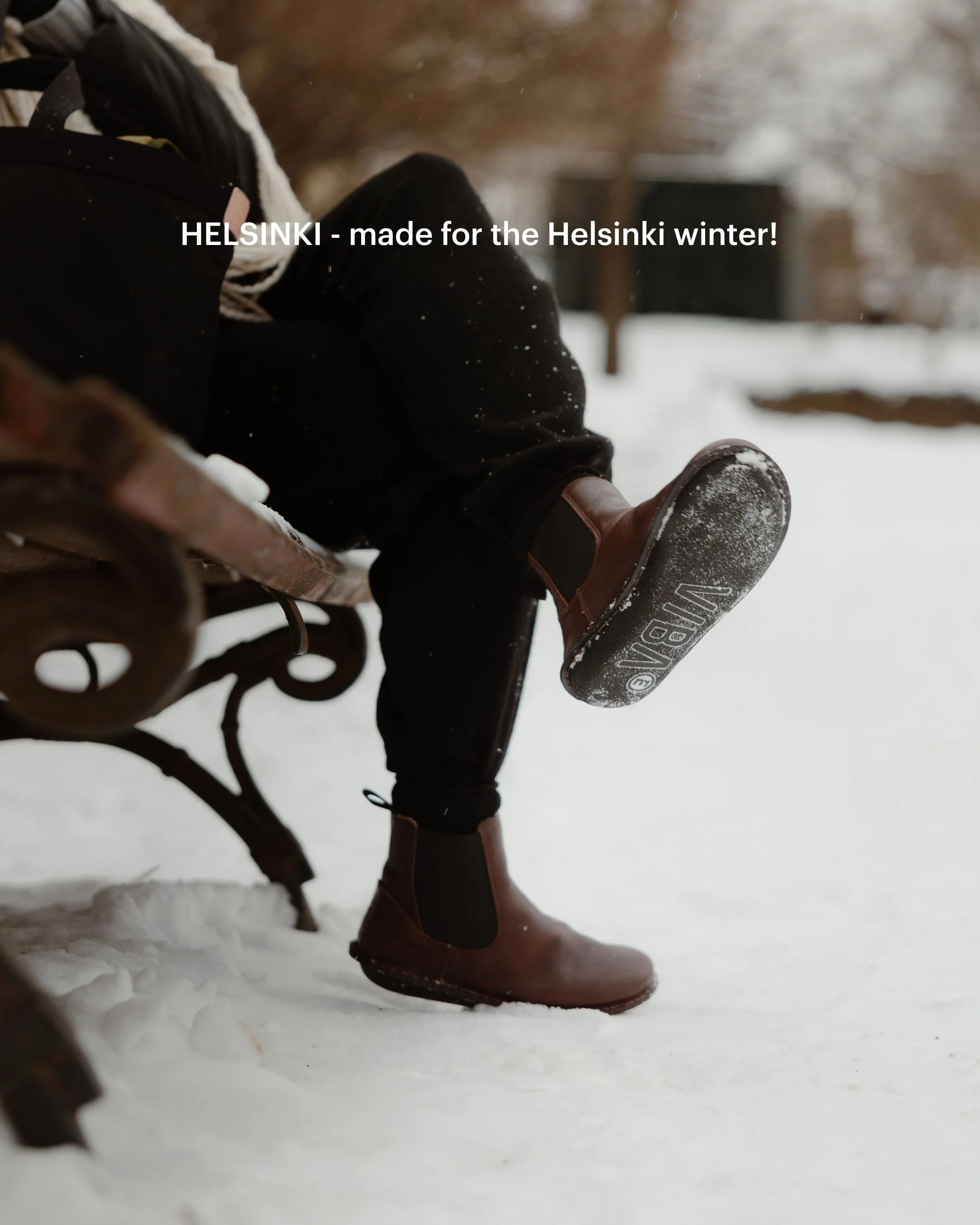 HELSINKI Leather Cocoa Brown Shearling - Image 11