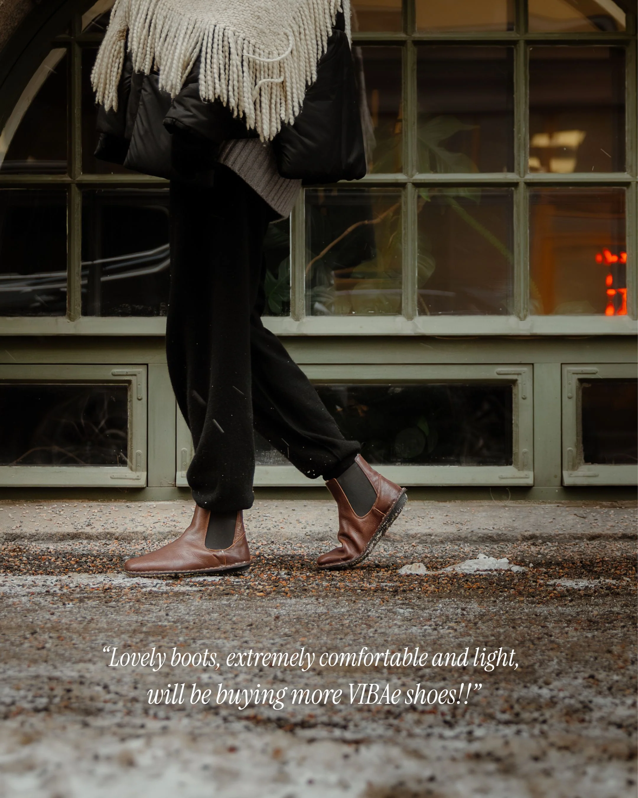 HELSINKI Leather Cocoa Brown Shearling - Image 9