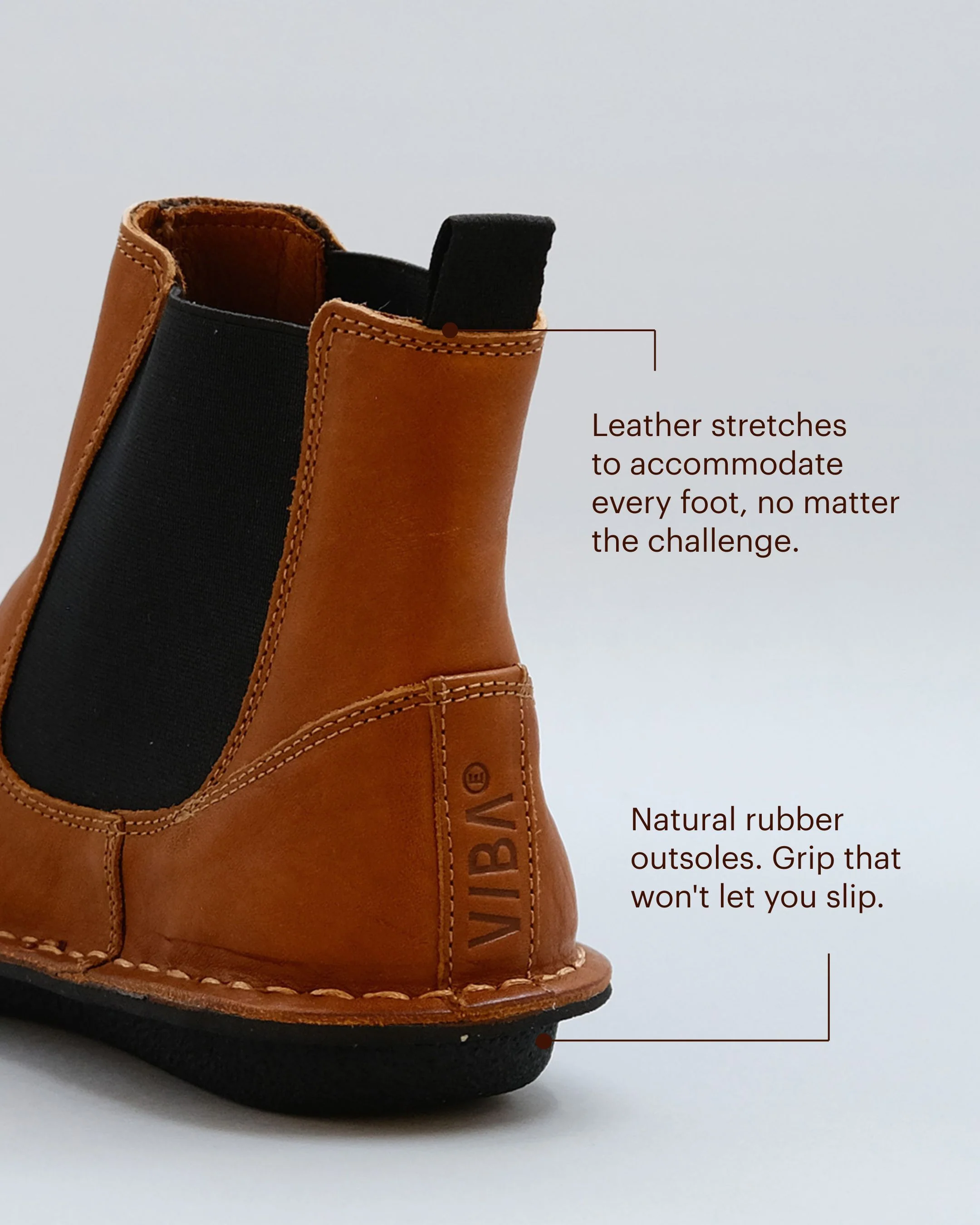HELSINKI Leather Cognac Brown - Image 5
