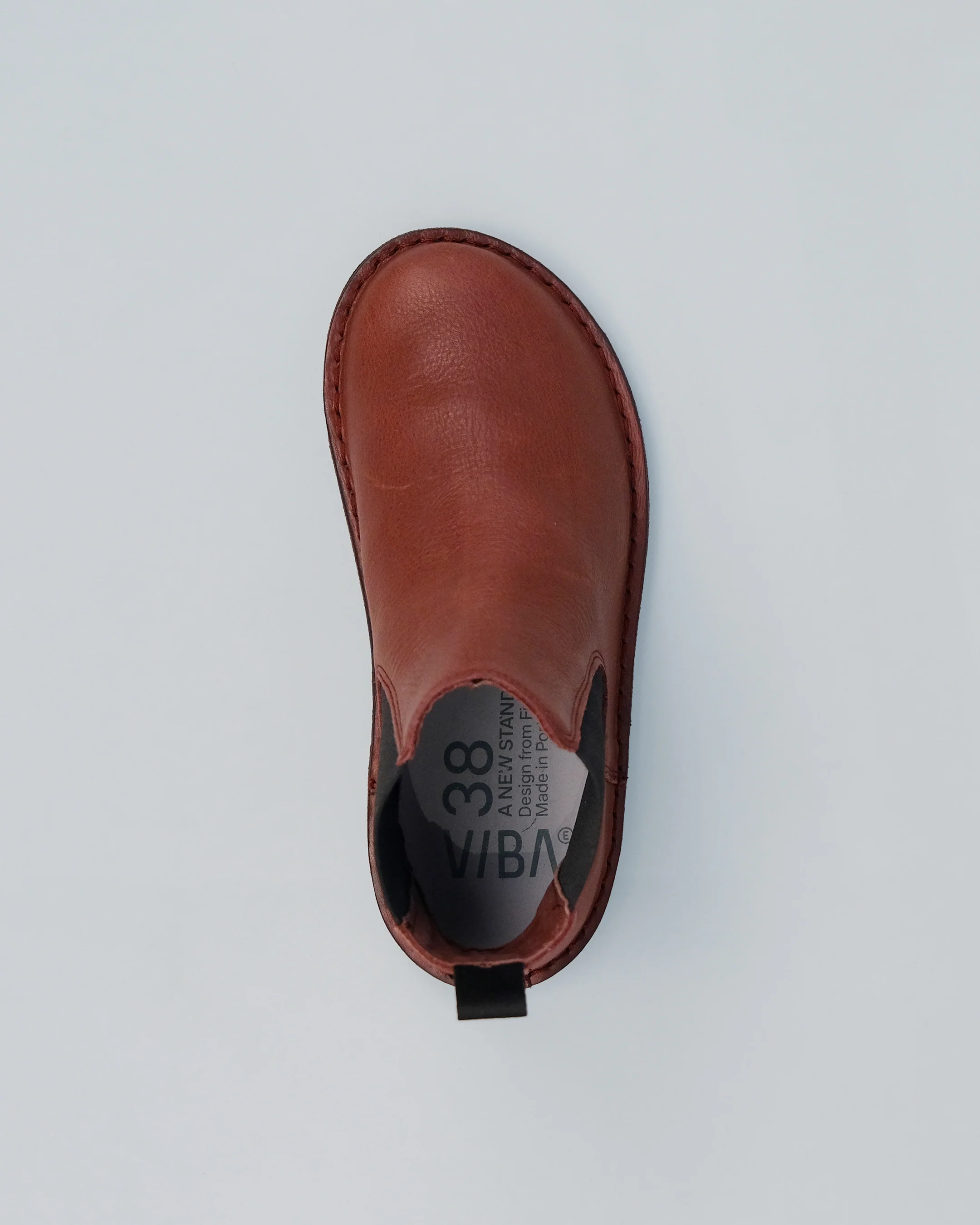 HELSINKI Leather Cordovan Red - Image 3