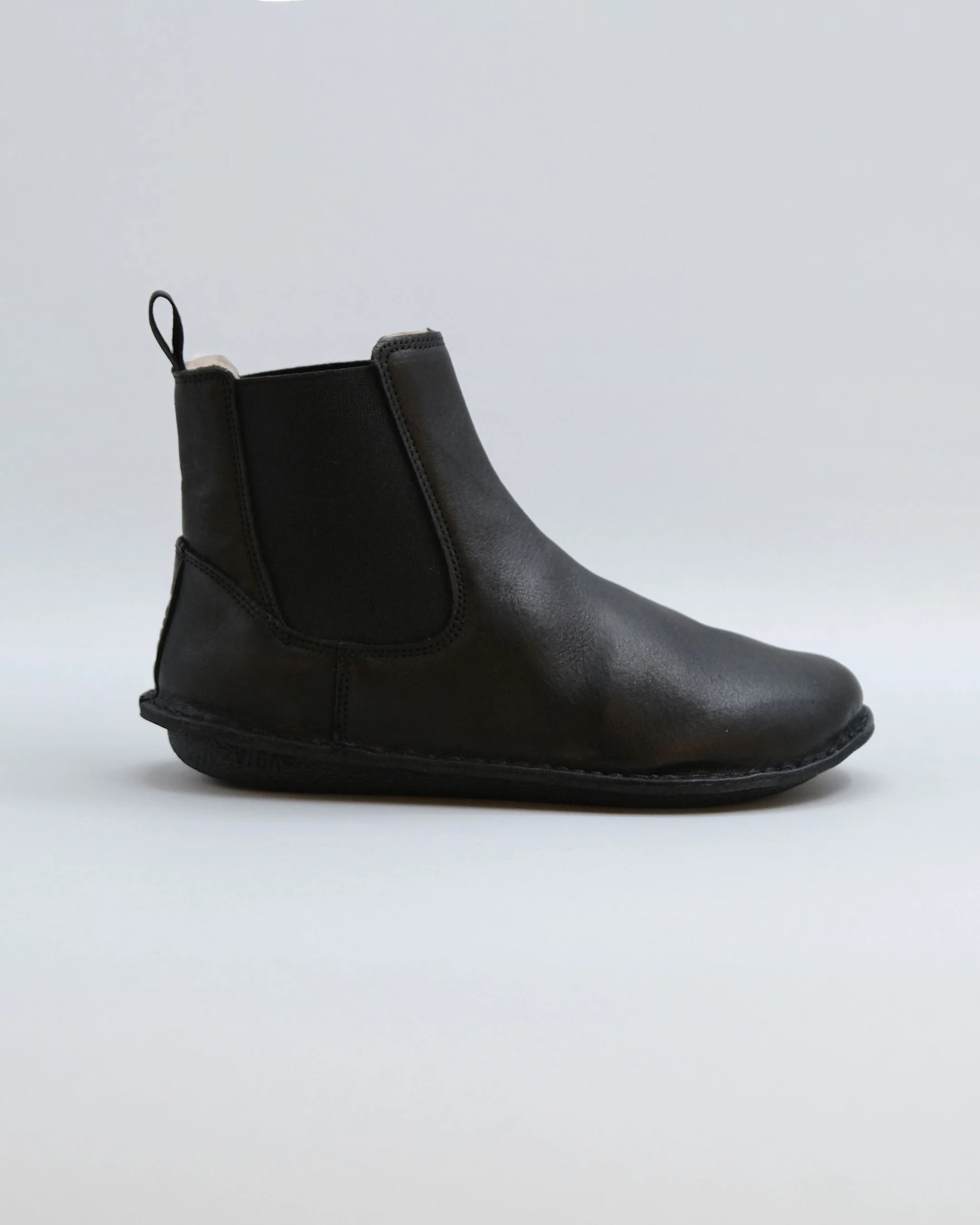 HELSINKI Leather Preto Black Shearling - Image 4