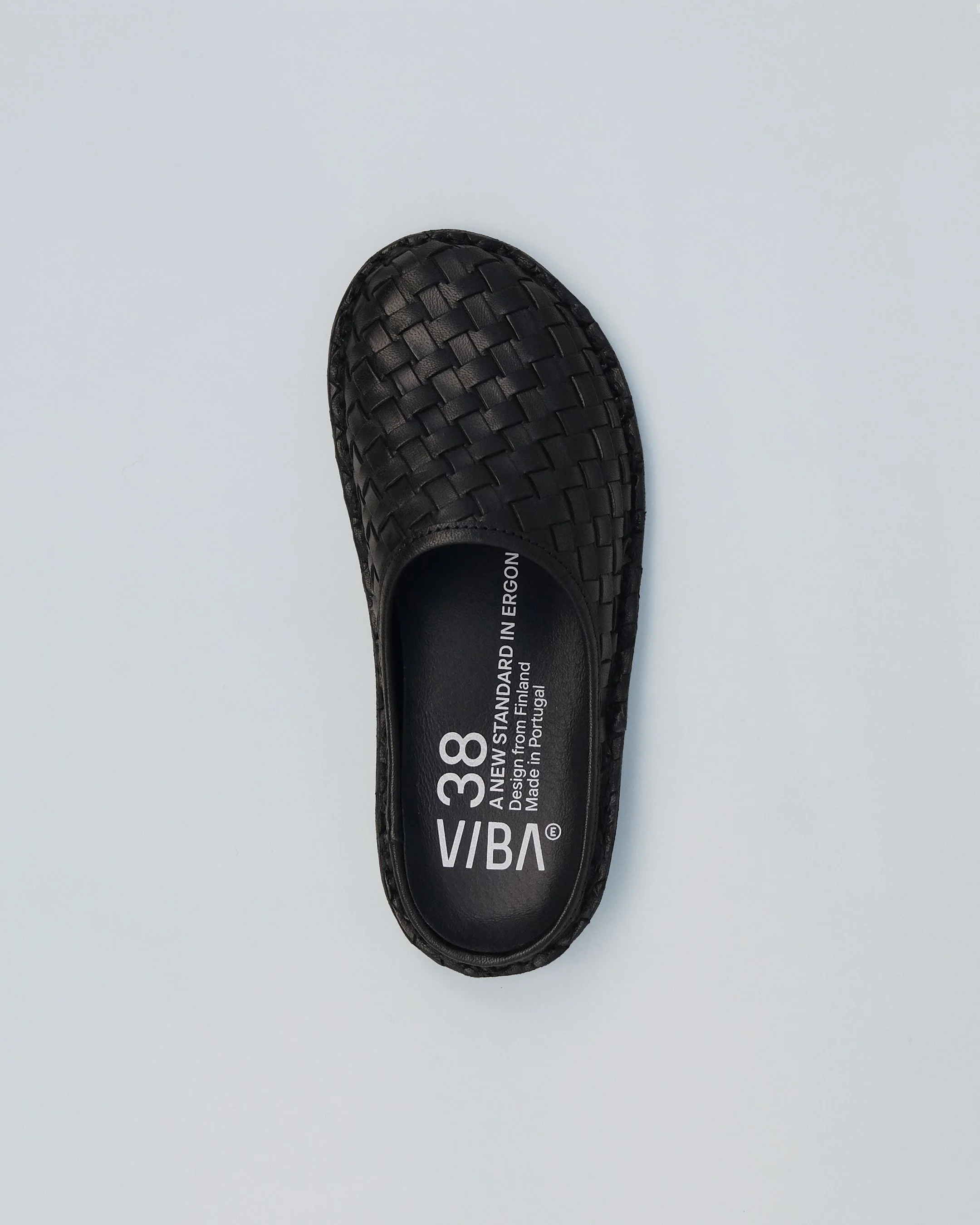 ROMA Woven Leather Preto Black - Image 3