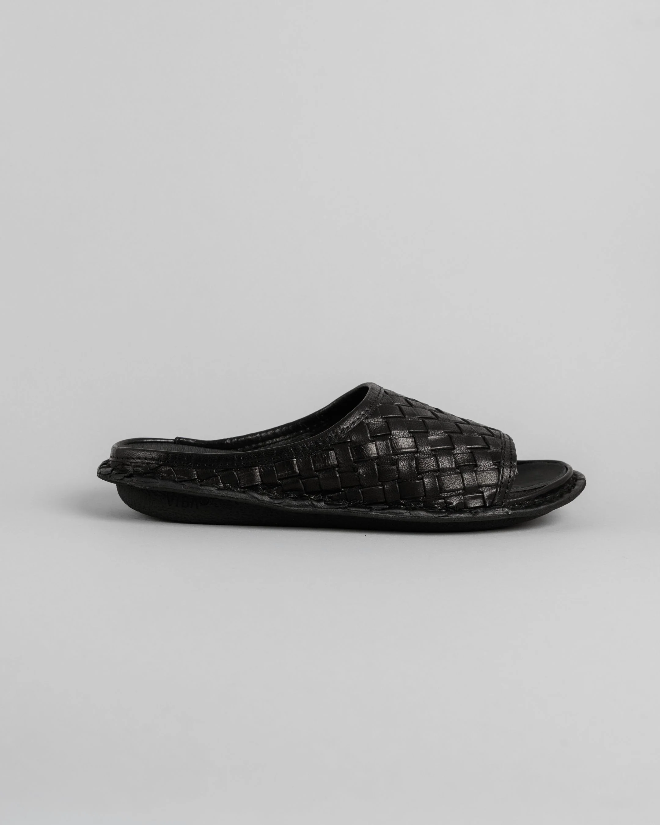 SAINT TROPEZ Woven Leather Preto Black - Image 4