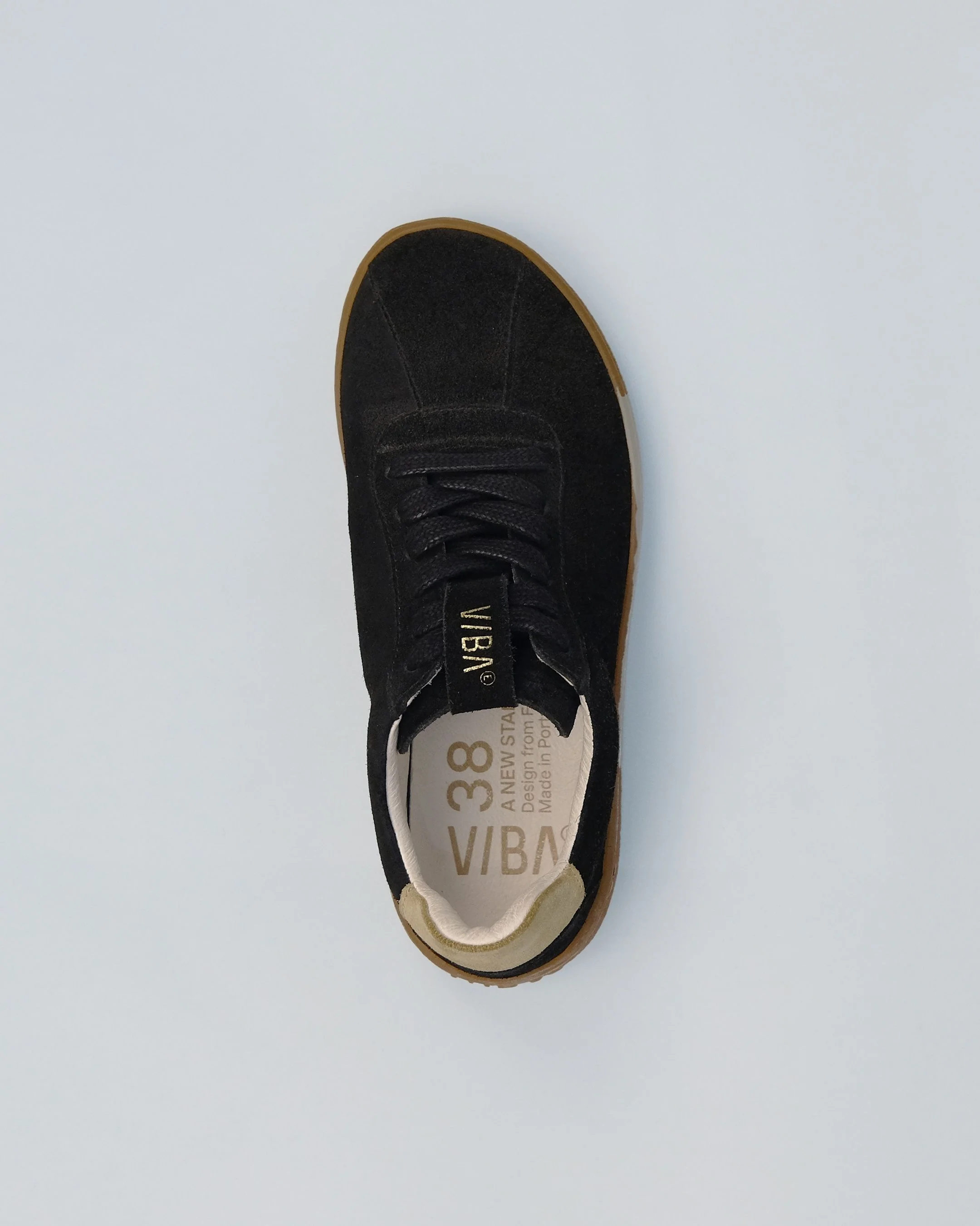 SYDNEY Bio Suede Black/Gum - Image 3